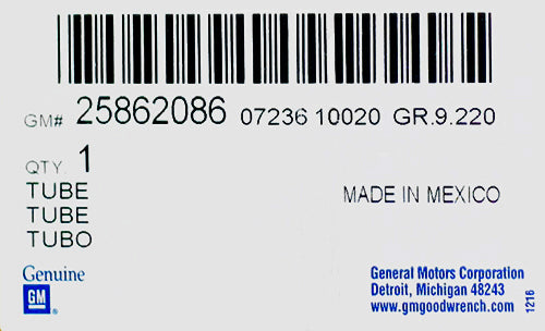 A/C Receiver Drier/Accumulator Tube 15-34385