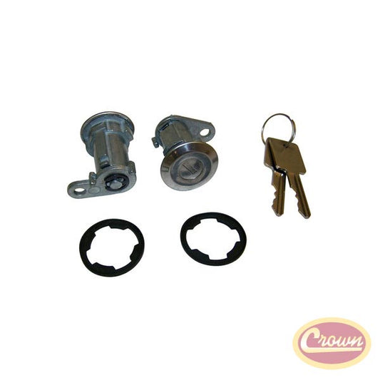 Door Cylinder Kit (2 Cylinders w/ Keys) - Crown# 8122874K2
