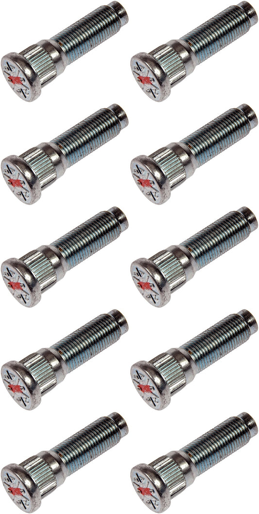 1/2-20 Serrated Wheel Stud - 0.627 In. Knurl, 1.9 In. Length - Dorman# 610-569