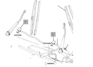 Three Pieces Kit Genuine Windshield Washer Nozzle Fit 88-00 GMC Chevrolet Trucks