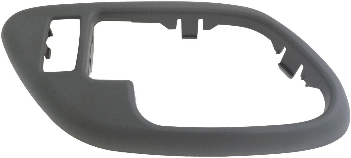 Int Door Handle Front & Rear Left Handle Bezel w/ Lock Hole Gray - Dorman# 88535