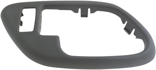 Int Door Handle Front & Rear Left Handle Bezel w/ Lock Hole Gray - Dorman# 88535