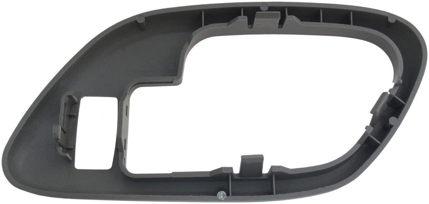 Int Door Handle Front & Rear Left Handle Bezel w/ Lock Hole Gray - Dorman# 88535