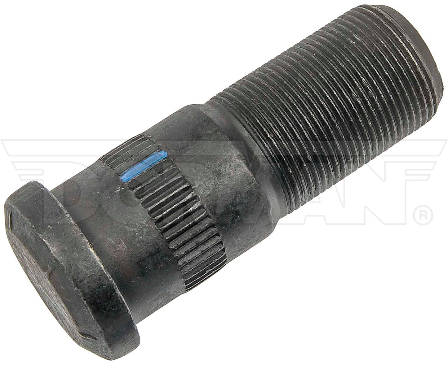 1 1/8" 16 Serrated Stud 1.247 in Knurl, 3 in LEN