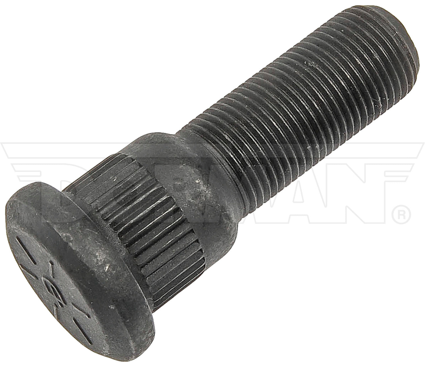 3/4" 16 Serrated Stud 1 in Knurl, 2.7 in LEN