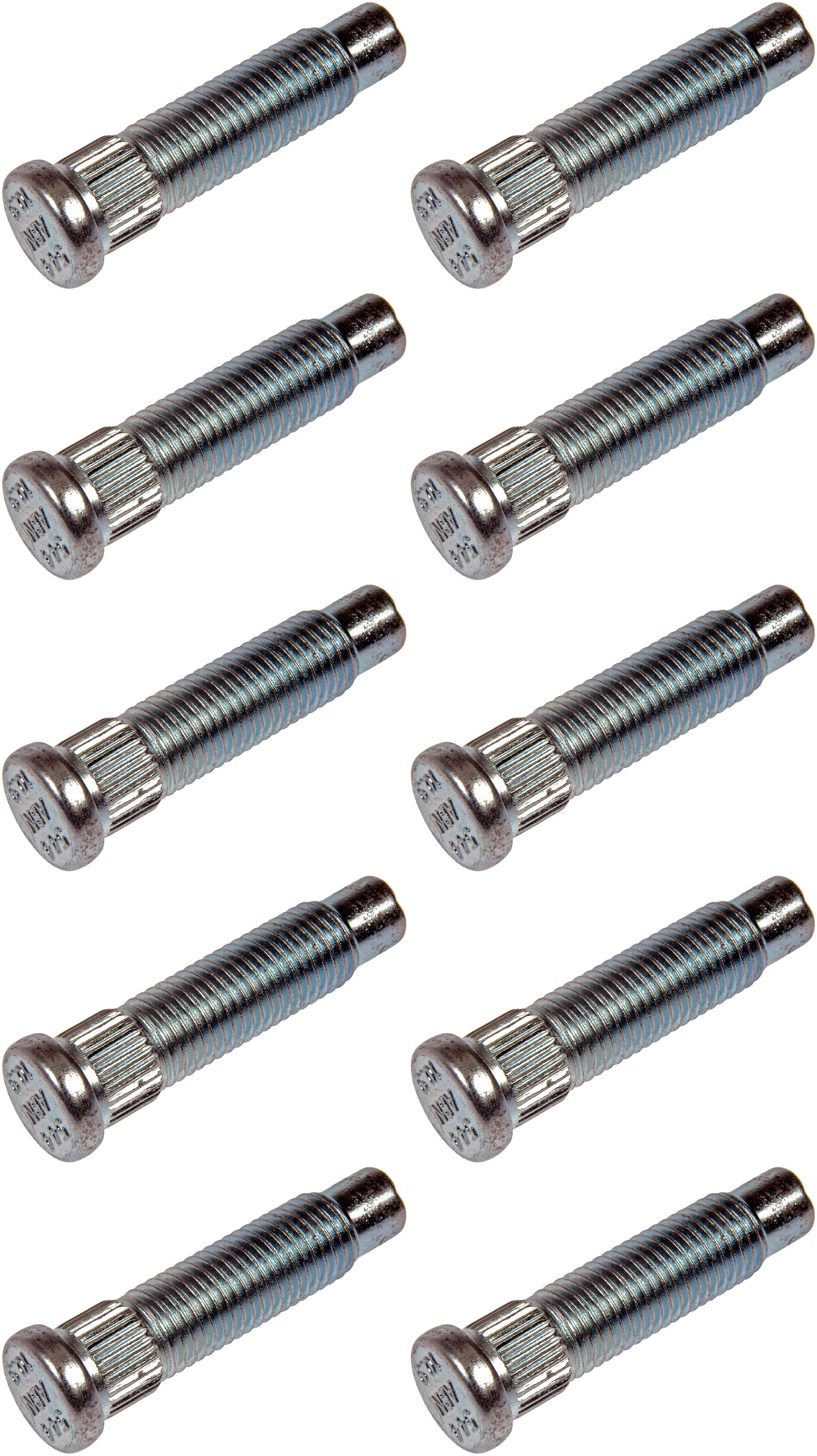 10 Serrated Wheel Stud M12-1.50 -15.97mm Knurl, 50.25mm Length - Dorman# 610-544