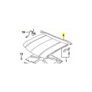 One Original Equipment  Hood Rear Seal (Weatherstrip) GM 15647848