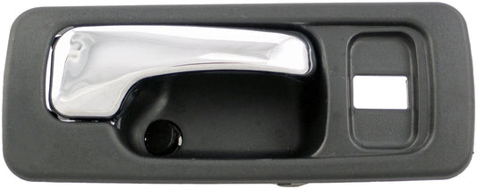 Interior Door Handle Front Right With Lock Hole Chrome Black - Dorman# 92428