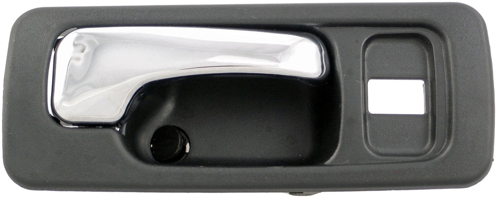 Interior Door Handle Front Right With Lock Hole Chrome Black - Dorman# 92428