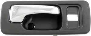 Interior Door Handle Front Right With Lock Hole Chrome Black - Dorman# 92428