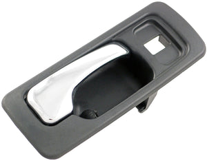 Interior Door Handle Front Right With Lock Hole Chrome Black - Dorman# 92428