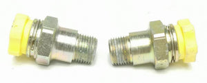 OEM GM 25794270 Two Engine Side Oil Cooler Line Connector 03-09 V8 8.1L 496CID