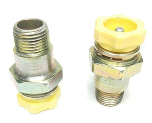 OEM GM 25794270 Two Engine Side Oil Cooler Line Connector 03-09 V8 8.1L 496CID