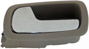 Interior Door Handle Rear Left Kit Chrome Lever Gray Housing - Dorman# 88671
