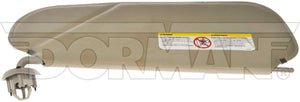 Left Sun Visor Panel Vinyl Shale (Dorman 74486)Fits 03-15 Chev&GMC Vans