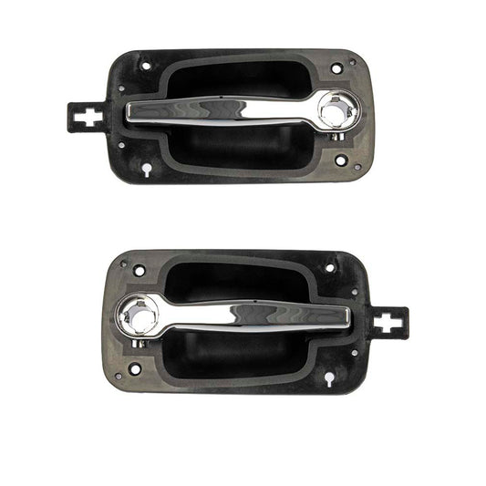 Chrome Front L/R Exterior Door Handles (Dorman 760-5105 & 760-5106 International