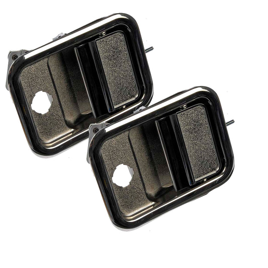 Front L&R Exterior Chrome Door Handles (Dorman 760-5205 , 5206 for Freightliner