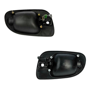 Black Front L&R Ext Door Handles (Dorman 760-5207 & 760-5208) 08-11 Freightliner