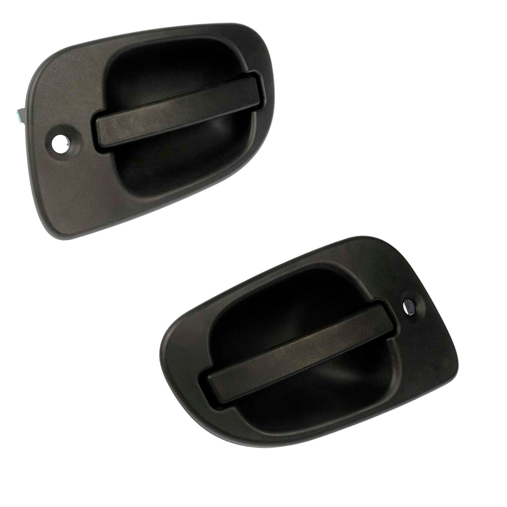 Black Front L&R Ext Door Handles (Dorman 760-5207 & 760-5208) 08-11 Freightliner