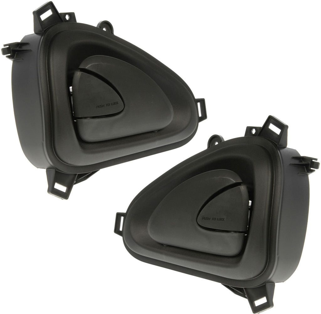 Two New Black Left & Right Interior Door Handles (Dorman 761-5103 & 761-5104)