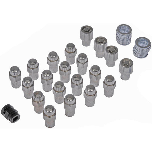 Wheel Nut and Lock Set - Chrome Std. Mag 2-Pc M12-1.50 - Dorman 711-348