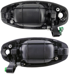 Front Left & Right Primed Black Exterior Door Handles (Dorman# 82256, 82259)