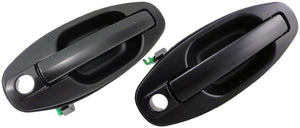 Front Left & Right Primed Black Exterior Door Handles (Dorman# 82256, 82259)