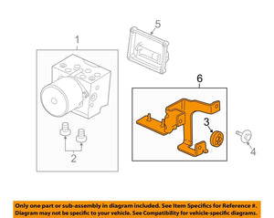 OEM GM 20927953 ABS Mount Bracket 11-14 Silverado Sierra 6.0 16862801