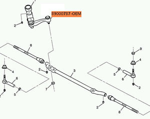 One New USA-Made OEM Steering Idler Arm GM 89000787 Moog# K6535