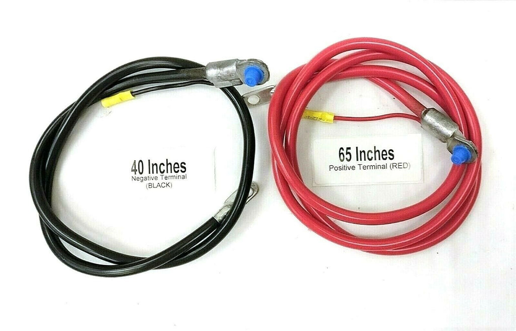 Battery Relocation Kit Cables 4 Gauge W/Aux Red Positive 65