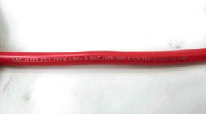 Battery Relocation Kit Cables 4 Gauge W/Aux Red Positive 65