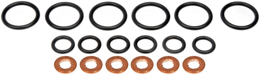 Fuel Injector O-Ring Kit Dorman 904-315,68031602AA Fits 11-18 Ram  6.7