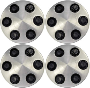 Four Wheel Center Caps - Brushed Aluminum Look (Dorman# 909-011)