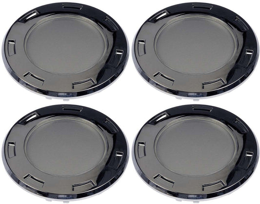 Four Chrome Wheel Center Caps (Dorman# 909-012)