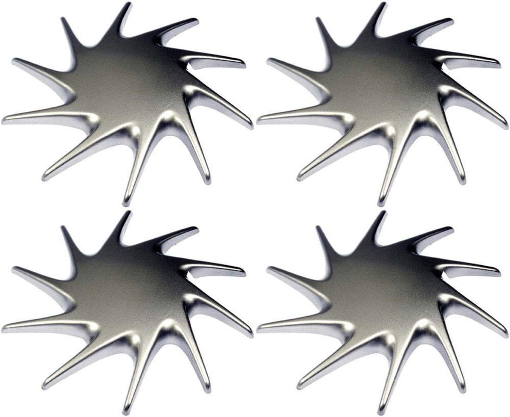 Four Silver Wheel Center Caps (Dorman# 909-040)