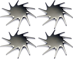 Four Silver Wheel Center Caps (Dorman# 909-040)