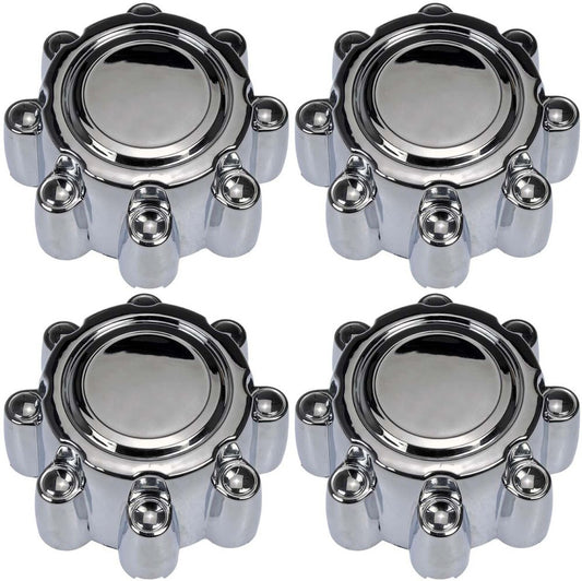 Four Chrome Wheel Center Caps (Dorman# 909-042)