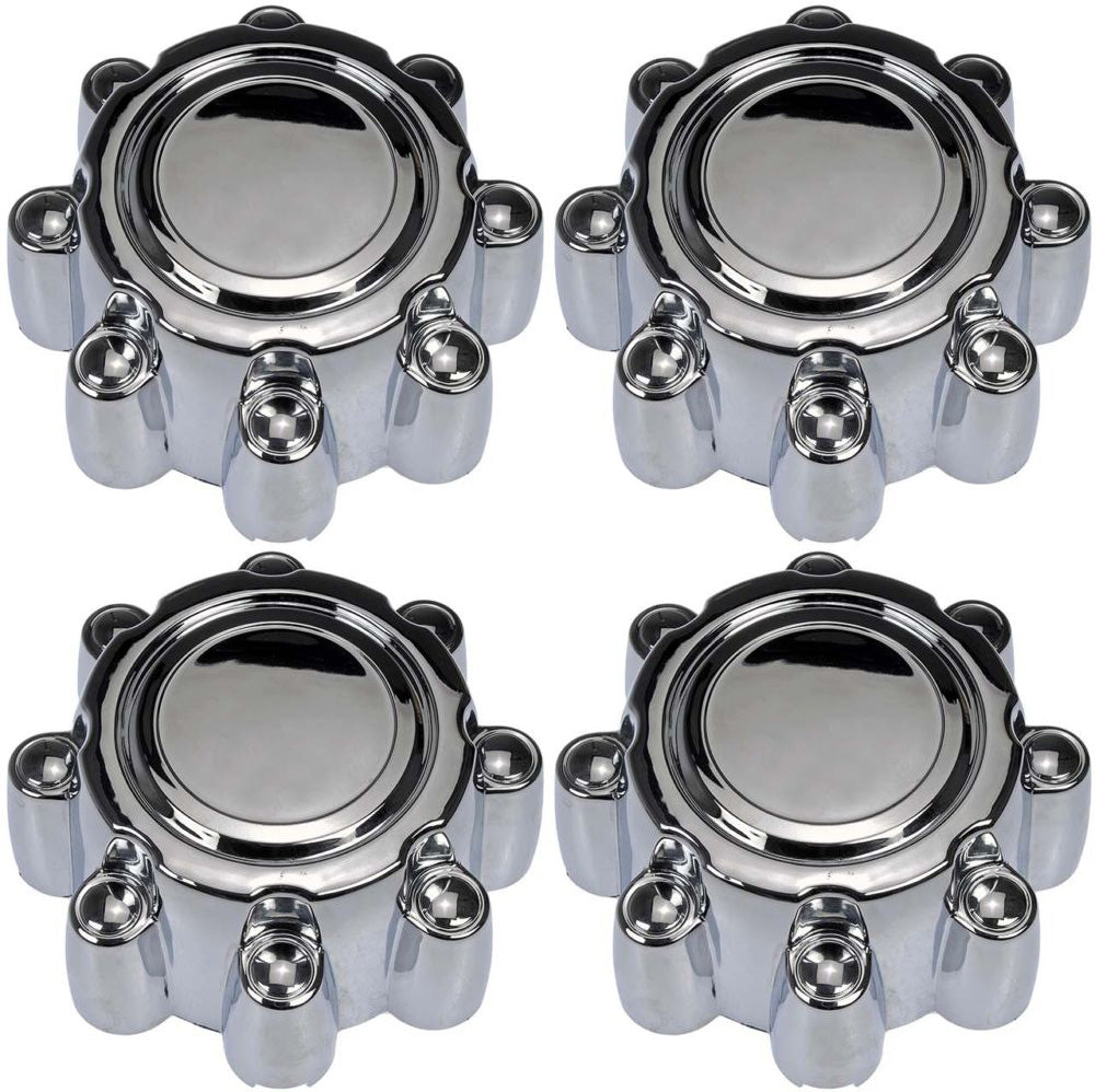 Four Chrome Wheel Center Caps (Dorman# 909-042)