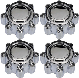 Four Chrome Wheel Center Caps (Dorman# 909-042)