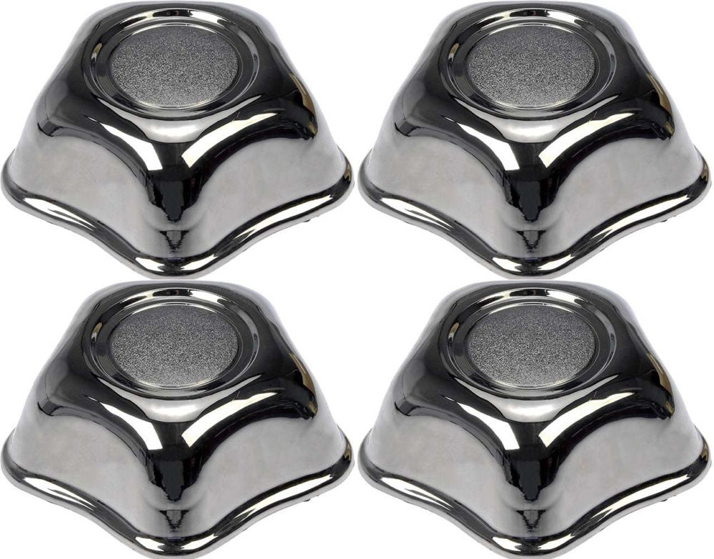 Four Chrome Wheel Center Caps (Dorman# 909-043)