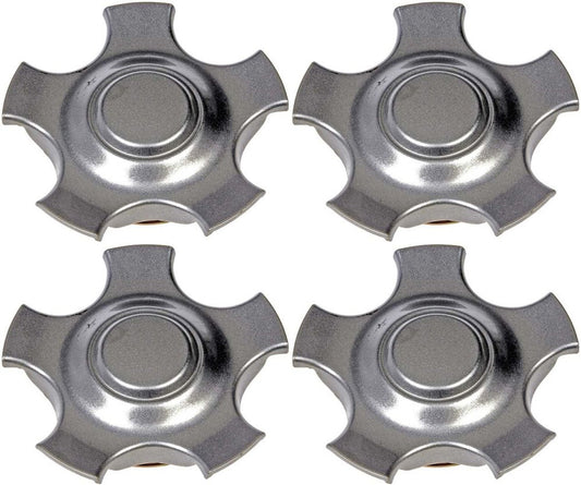 Four Silver Painted Wheel Center Caps (Dorman# 909-050)