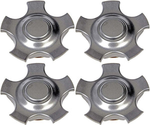 Four Silver Painted Wheel Center Caps (Dorman# 909-050)