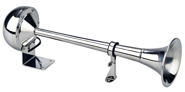 The Persuader Stainless Steel Trumpet Truck & Marine Horn, Wolo# 115 (High Tone)