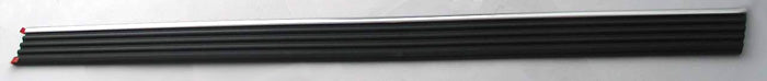 OEM Door Molding GM 15740107 Black/Chrome Rear Left Door to Wheel 971.7mm 38.26"