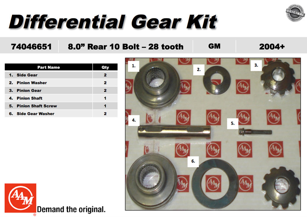 OEM RR Differential-Gear 04-12 Trailblazer Envoy 8.0