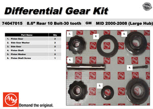 OEM SPIDER GEAR DIFF KIT 8.6