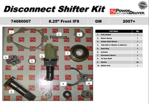 OEM Disconnect Shifter Kit - 74080007 Front Axle 8.25