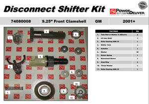 OEM Disconnect Shifter Kit - 74080008 9.25 Front Axle 1-12 Silverado Tahoe