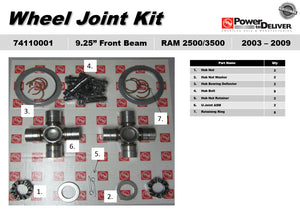 OE U-Joint Kit 03-09 Dodge 4X4 Ram 2500/3500 9.25