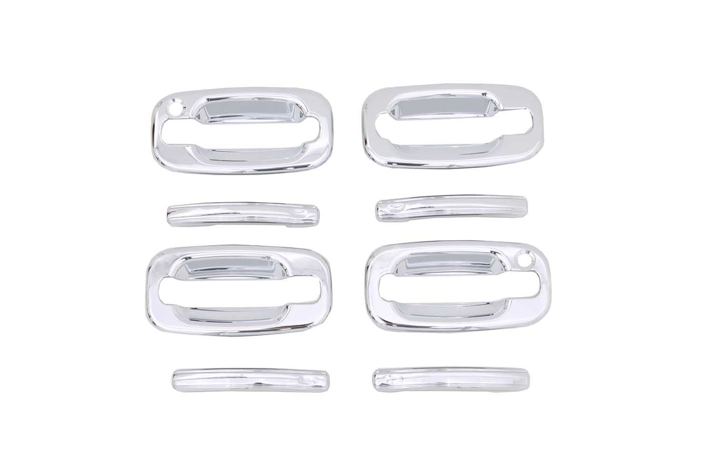 NEW CHROME DOOR HANDLE COVERS-4DR - AVS# 685106